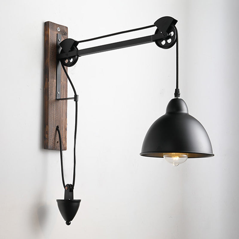 Retro Industrial Style Dome Schatten Wandmontage Lichter Metallic Wall Montage Lampe für Bar