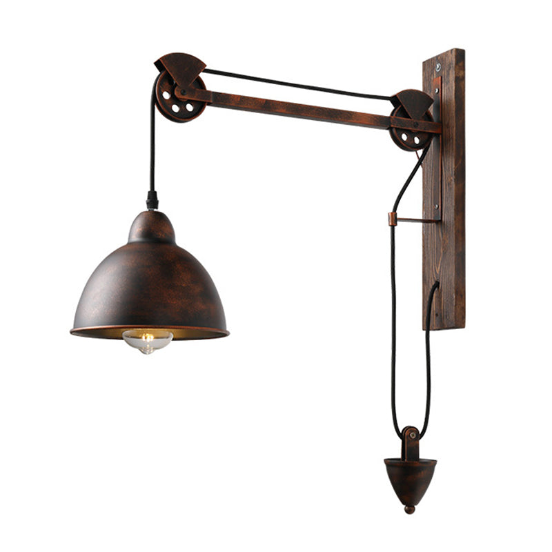 Retro Industrial Style Dome Schatten Wandmontage Lichter Metallic Wall Montage Lampe für Bar