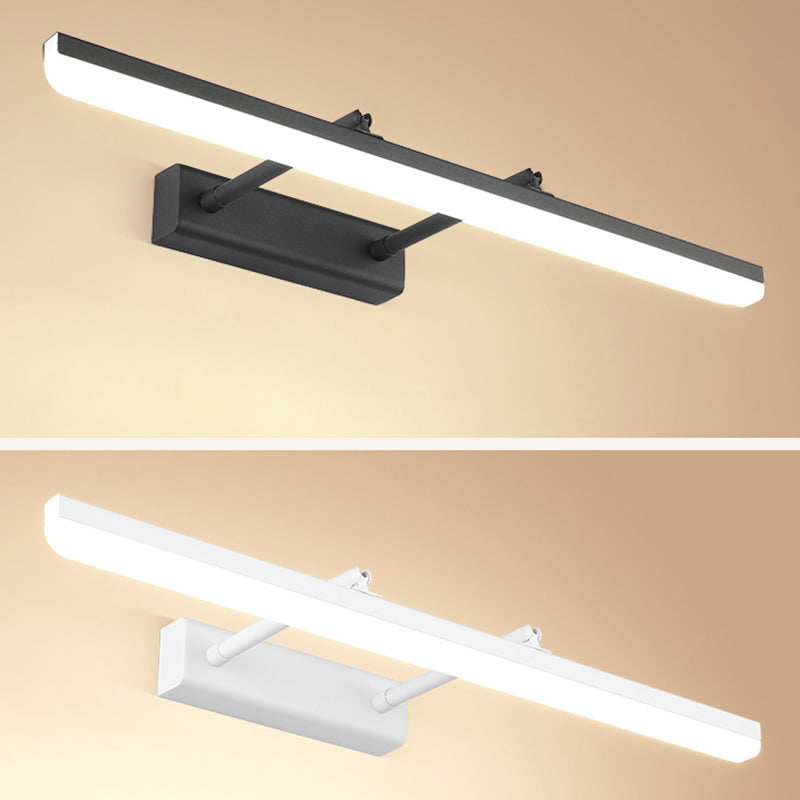 Modern Minimalist Style Linear Vanity Lighting Fixtures Plastic Vanity Sconces