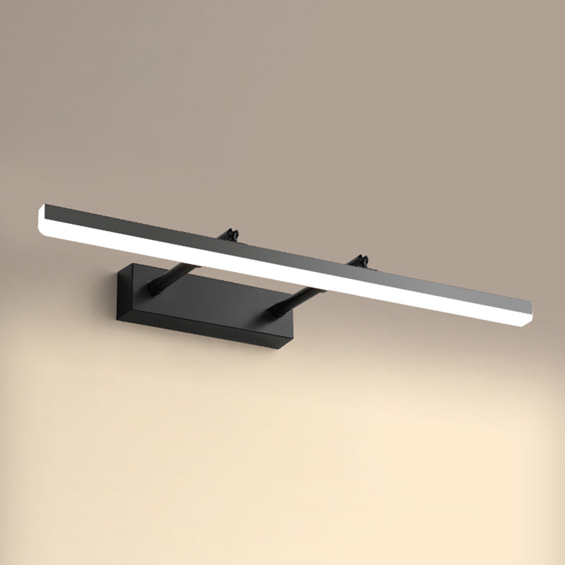 Modern Minimalist Style Linear Vanity Lighting Fixtures Plastic Vanity Sconces