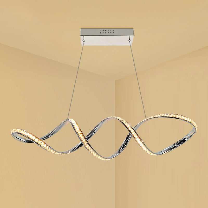 Lámpara de comedor con led de cristal moderno de la lámpara colgante