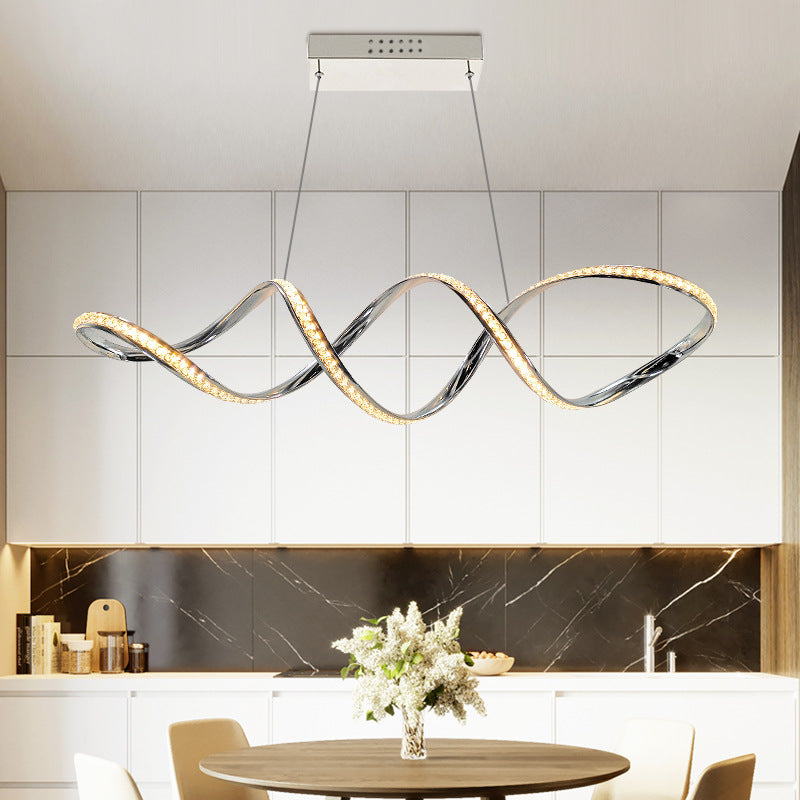 Lámpara de comedor con led de cristal moderno de la lámpara colgante