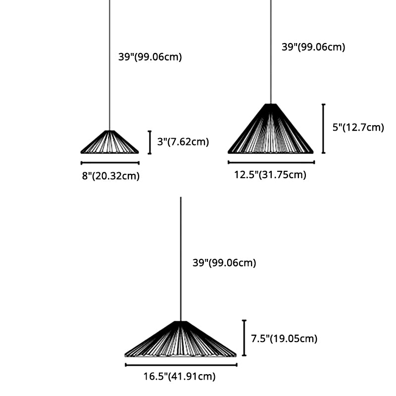 Paraplu Hangende lamp armatuur Noordse hars hanger verlichtingsarmatuur voor eetkamer