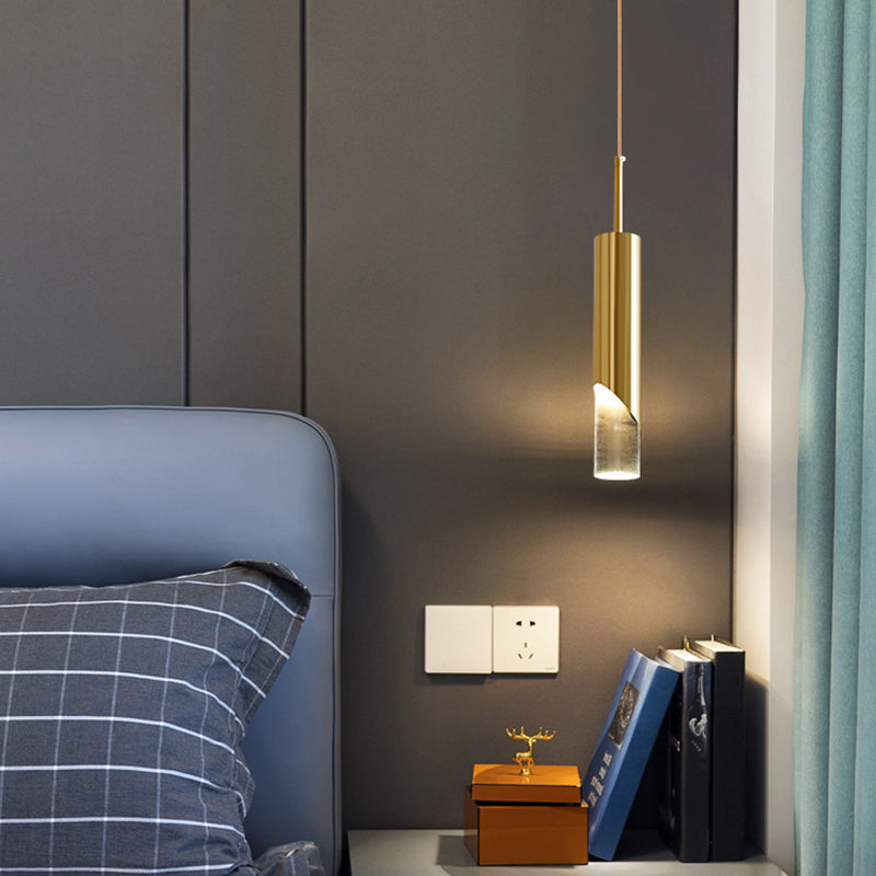 LED Mini Cilindri a cilindri Lighting Forma lampada a soffitto in metallo in tonalità acrilica trasparente