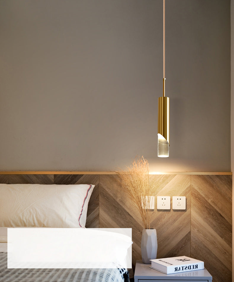 LED Mini Cilindri a cilindri Lighting Forma lampada a soffitto in metallo in tonalità acrilica trasparente