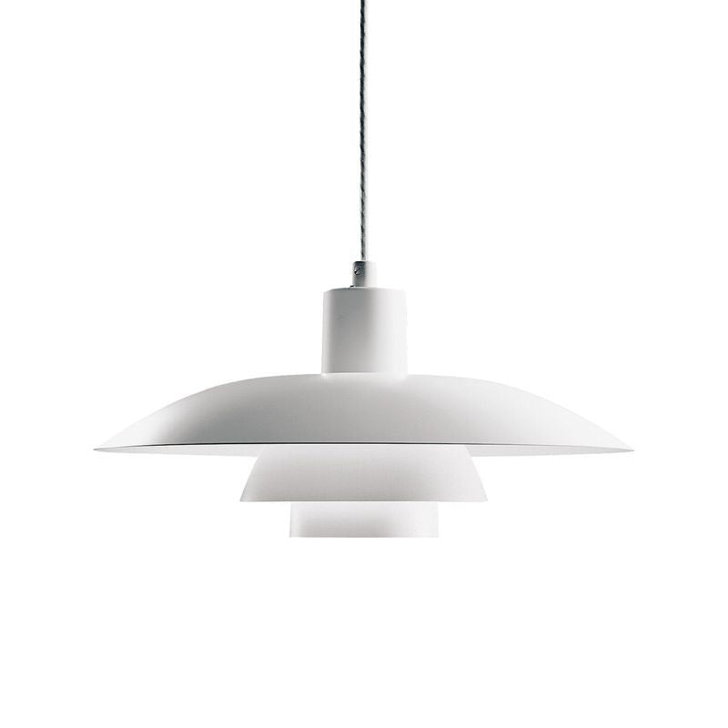 15 Inches Wide Nordic Style Simplicity Hanging Light Single Bulb UFO Shaped Creative Suspension Lamp in Pure White