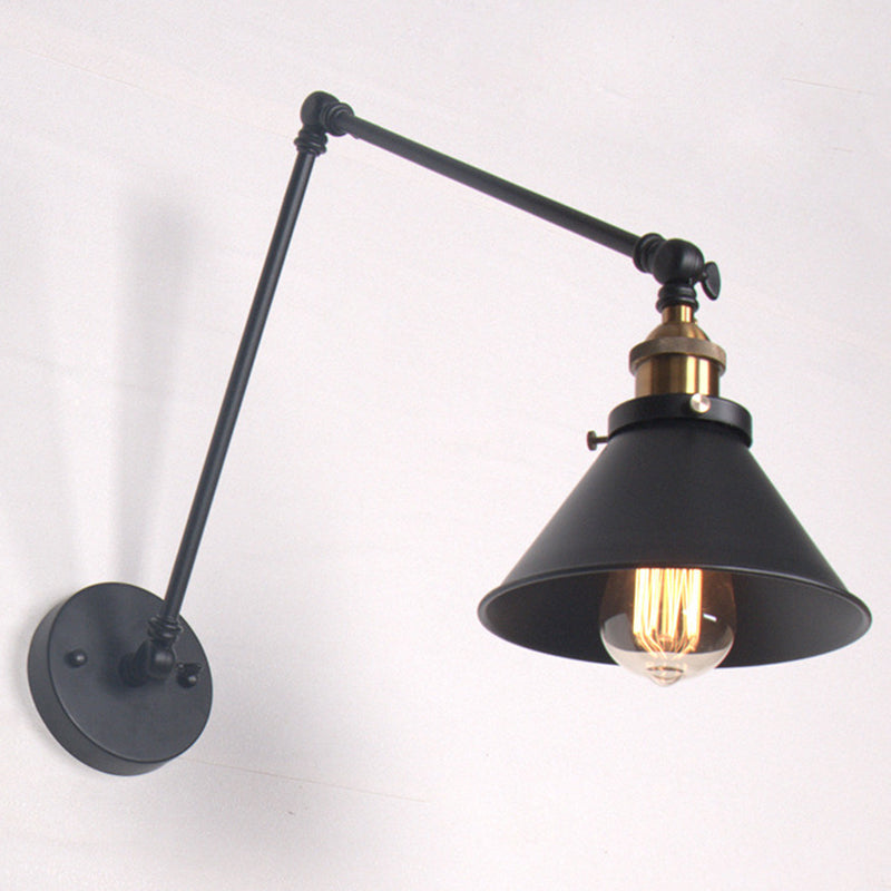 Luces de pared de brazo colgante de estilo industrial retro