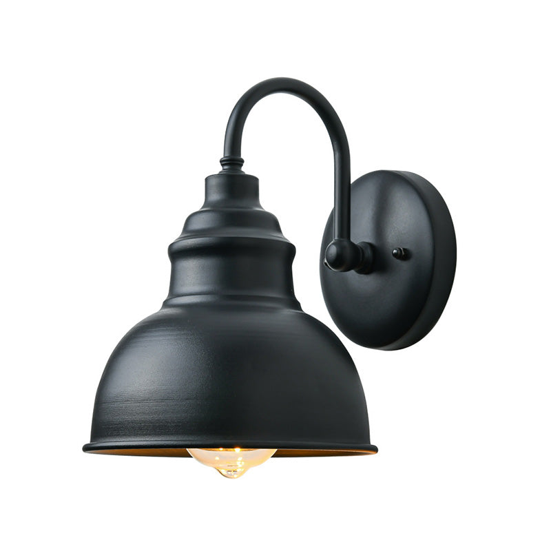 Dome Wall Mounted Lamps Vintage Industrial Metal Wall Sconces Lighting Fixtures for Courtyard