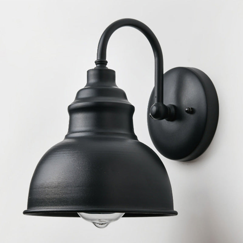 Dome Wall Mounted Lamps Vintage Industrial Metal Wall Sconces Lighting Fixtures for Courtyard