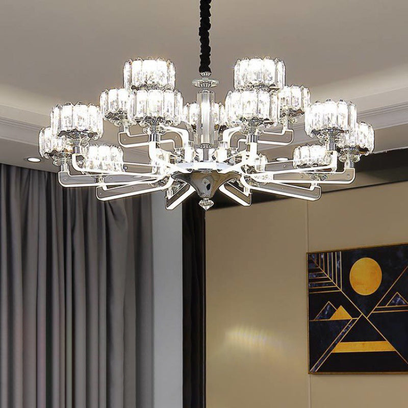 Cilindrische hanger plafondlampen moderne minimalistische stijl kristallen hangende lamp