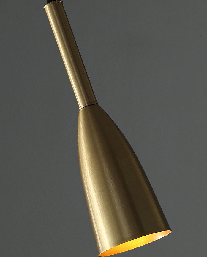 Metal Bell Pendant Lighting Fixture Postmodern Ceiling Hang Light for Dining Room