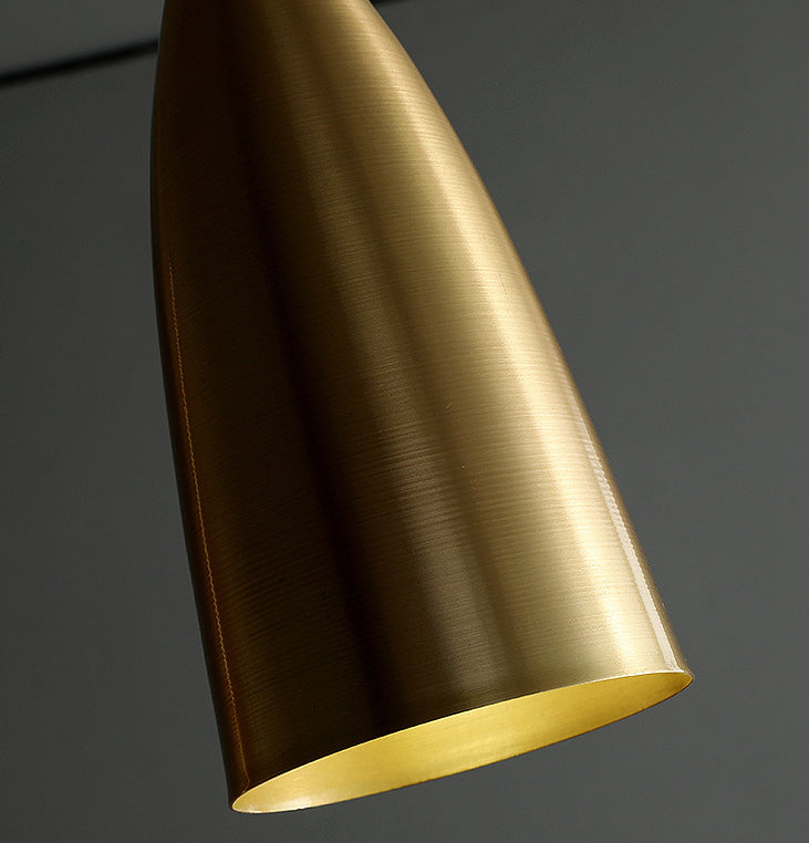 Metal Bell Pendant Lighting Fixture Postmodern Ceiling Hang Light for Dining Room