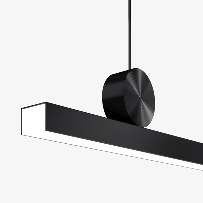 Modern Minimalist Style Linear Island Light Fixture Acrylic Chandelier Lamp