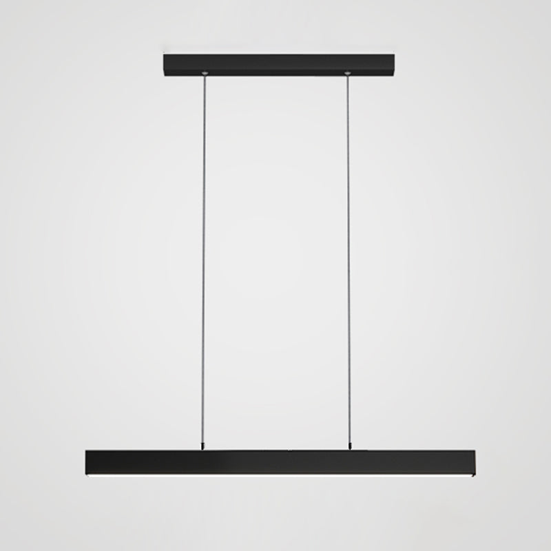 Modern Minimalist Style Linear Island Light Fixture Acrylic Pendant Light