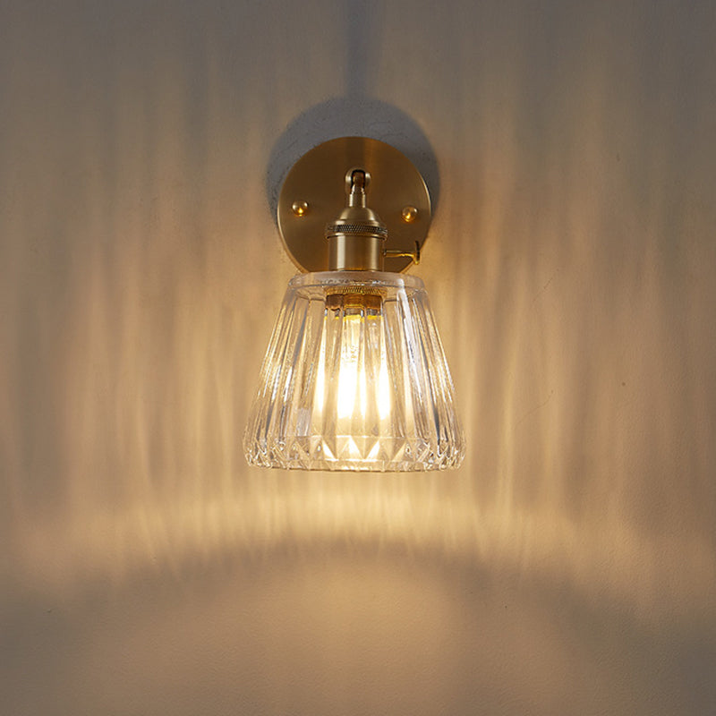 Ultramoderne beker wand gemonteerde lampen helder glazen wandmontage verlichtingsarmatuur voor slaapkamer