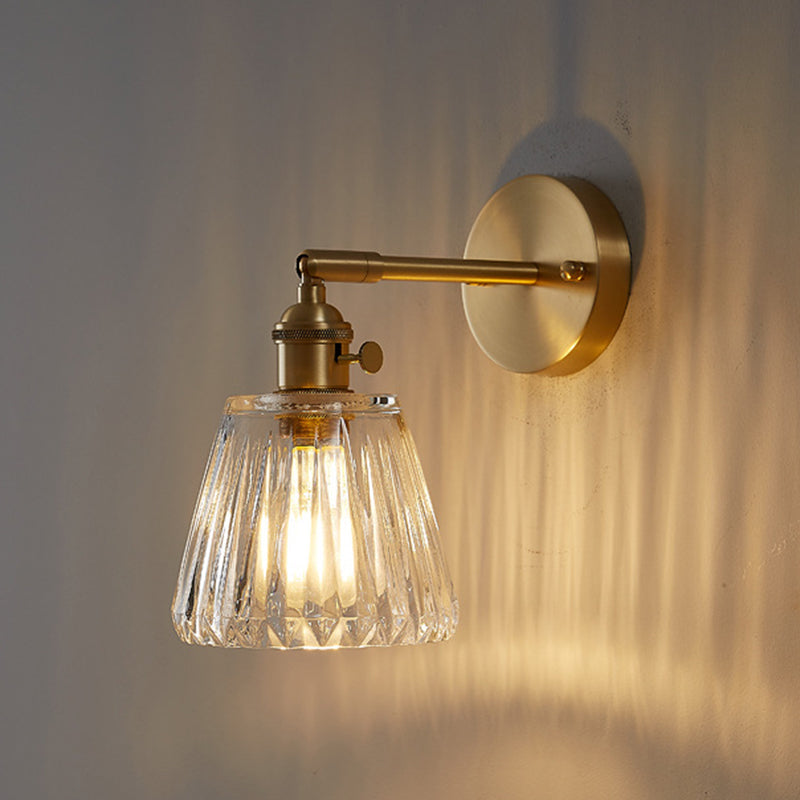 Ultramoderne beker wand gemonteerde lampen helder glazen wandmontage verlichtingsarmatuur voor slaapkamer