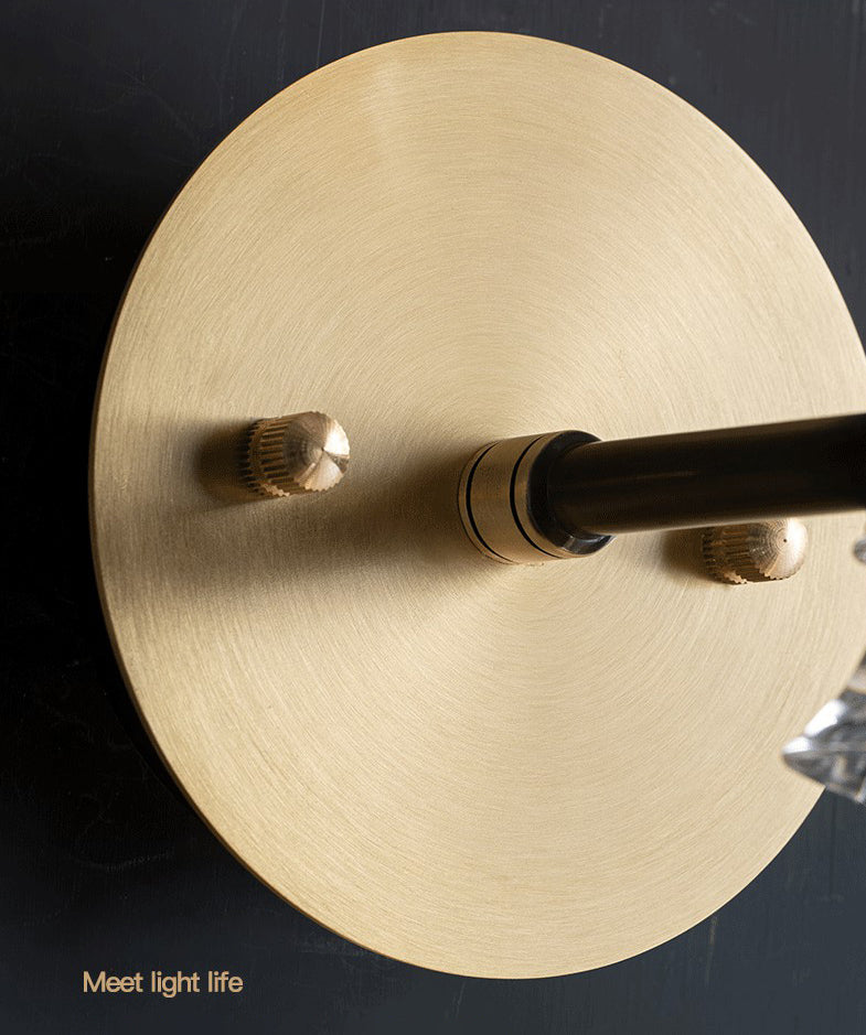 Modern Sphere Wall Mount Lighting Clear Glass Wall Mounted Lighting for Living Room