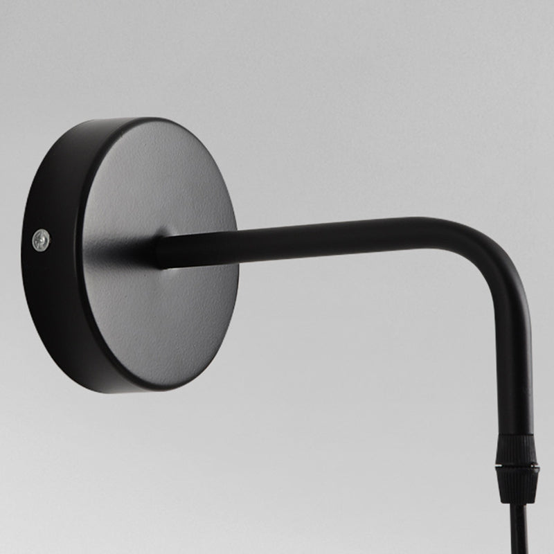 Macaroon -stijl kegel wandlamp 6 "brede metalen schaduw minimalisme wandmontage verlichting met 23,5" verstelbare gesuspendeerde draad