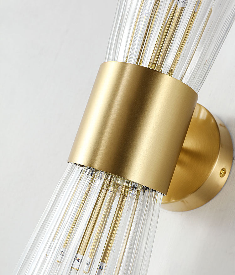 Postmodern Hourglass Shaped Wall Mounted Lights Crystal Glass Flush Mount Wall Sconce for Bedside