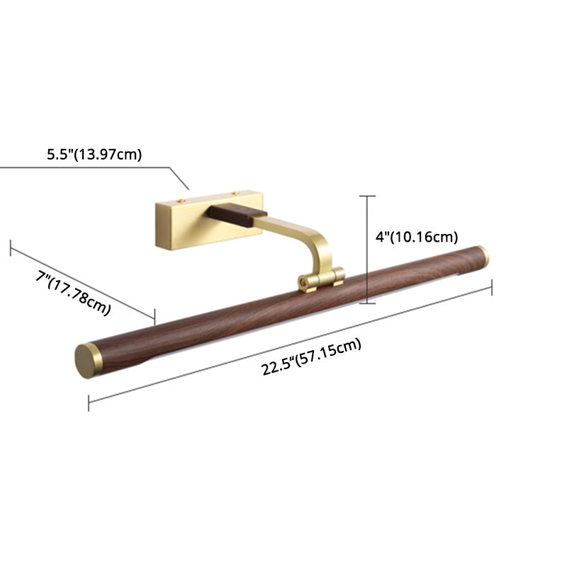 Lineaire ijdelheid verlichtingsarmaturen Moderne minimalistische stijl hout ijdelheid lichten
