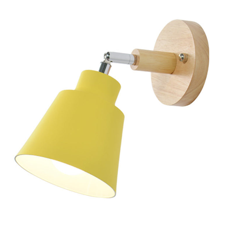 Kegelwandmontaglampe moderne Einfachheit Makkaron Aluminium Wandhalterung für Wohnzimmer