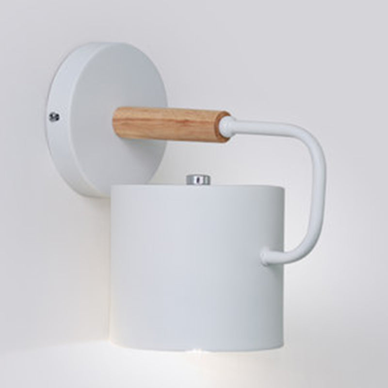 Nordic Macaron Cup Wall Mounted Light Fixture Metallic Wall Mount Light Fixture for Bedside