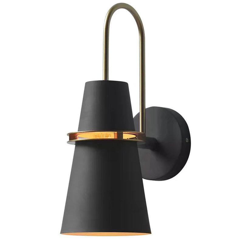 Lámparas de pared cónicas de estilo nórdico accesorios de iluminación de pared metálica para dormitorio