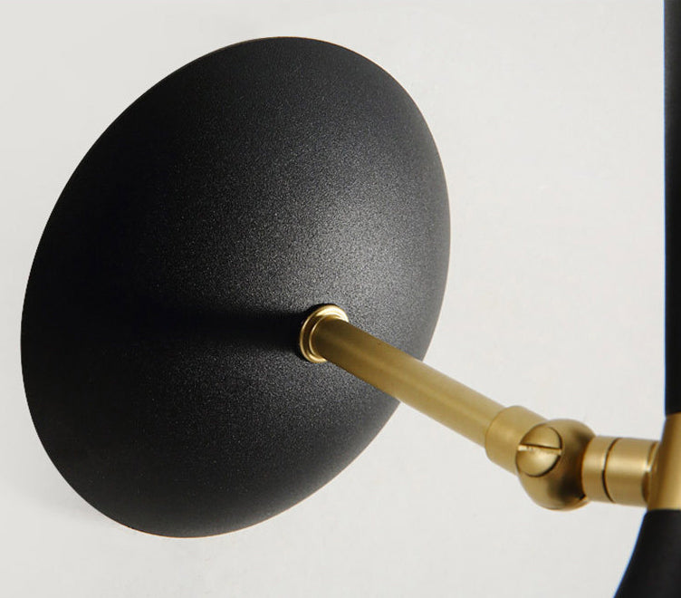 Nordic Macaron Double Cone-Shaped Wall Light Sconce Metallic Wall Light Fixtures for Bedroom