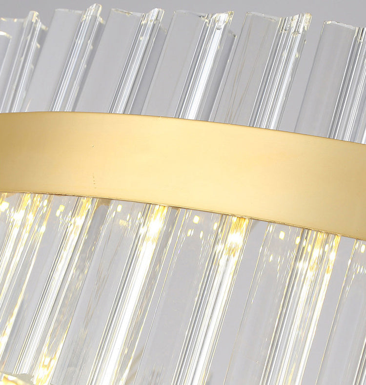 Lampada a sospensione rotonda in stile lussuoso leggero.