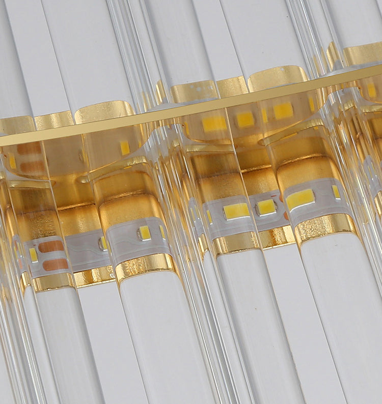 Lampada a sospensione rotonda in stile lussuoso leggero.