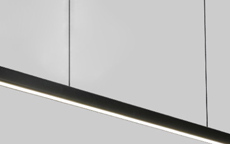 Luz de madera de lámpara lineal de estilo minimalista moderno