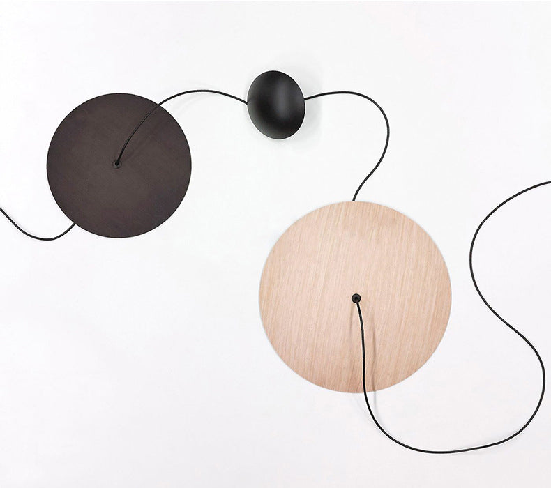 Schwarz UFO-Form Minimalismus-Stil LED Hängende hängende leichte postmoderne Metallbeleuchtung für Wohnzimmer