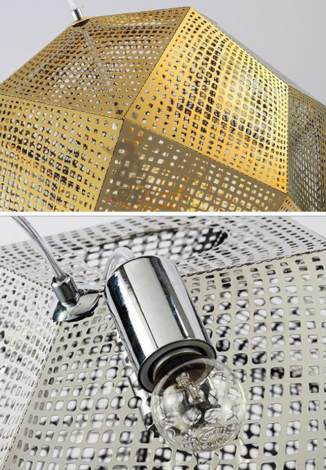 Faceed Globe Suspension Lighting Postmodern Metall 1-Bulb Restaurant Anhänger Licht