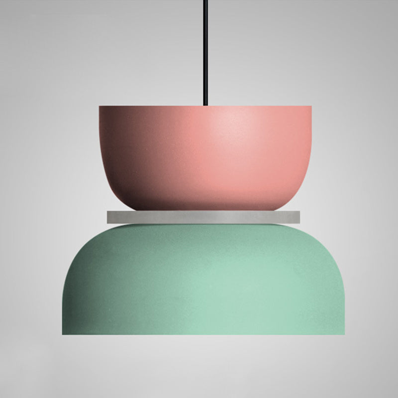 Macaron Aiughting 1 Lift Aiughting Aibrigatura geometrica Luce del soffitto con tonalità metallica