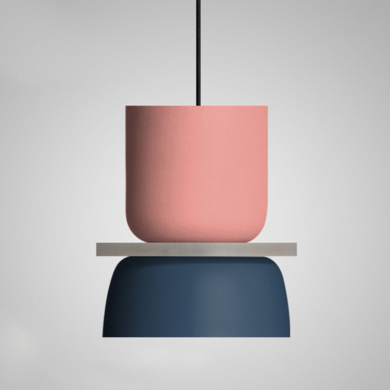Macaron Aiughting 1 Lift Aiughting Aibrigatura geometrica Luce del soffitto con tonalità metallica