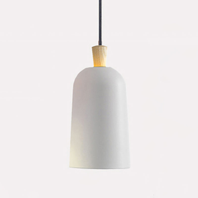 Gearceerd restaurant hanglampverlichting metaal 1 kop macaron -stijl hangende lamp armatuur