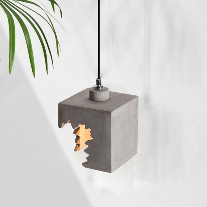 Notch Design Cement Hangend Licht Creatieve Bulb Mini Lighting Pendant voor Bar Cafe Shop