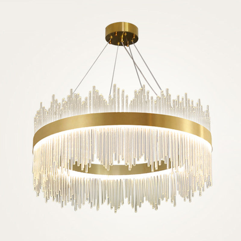 Luci a soffitto cilindriche a sospensione Lampada sospesa in stile di lusso moderno