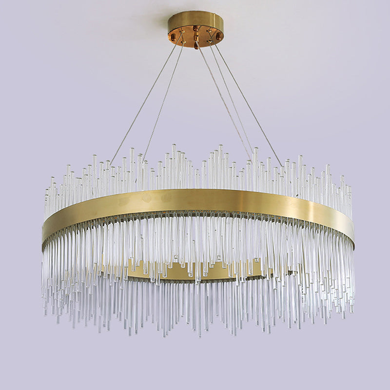 Luci a soffitto cilindriche a sospensione Lampada sospesa in stile di lusso moderno