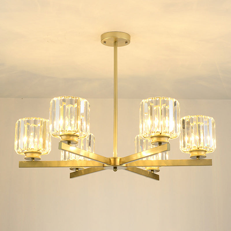 Lichte moderne luxe stijl verticale hanger verlichtingsarmaturen kristal hanglampje