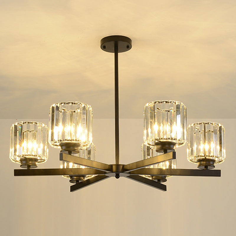 Lichte moderne luxe stijl verticale hanger verlichtingsarmaturen kristal hanglampje