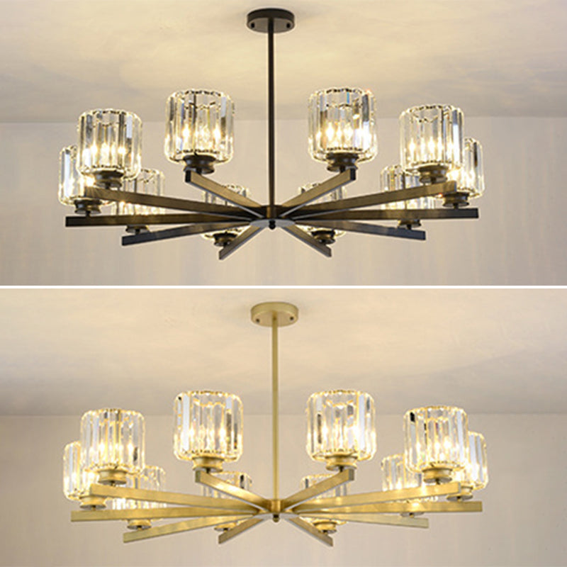 Lichte moderne luxe stijl verticale hanger verlichtingsarmaturen kristal hanglampje