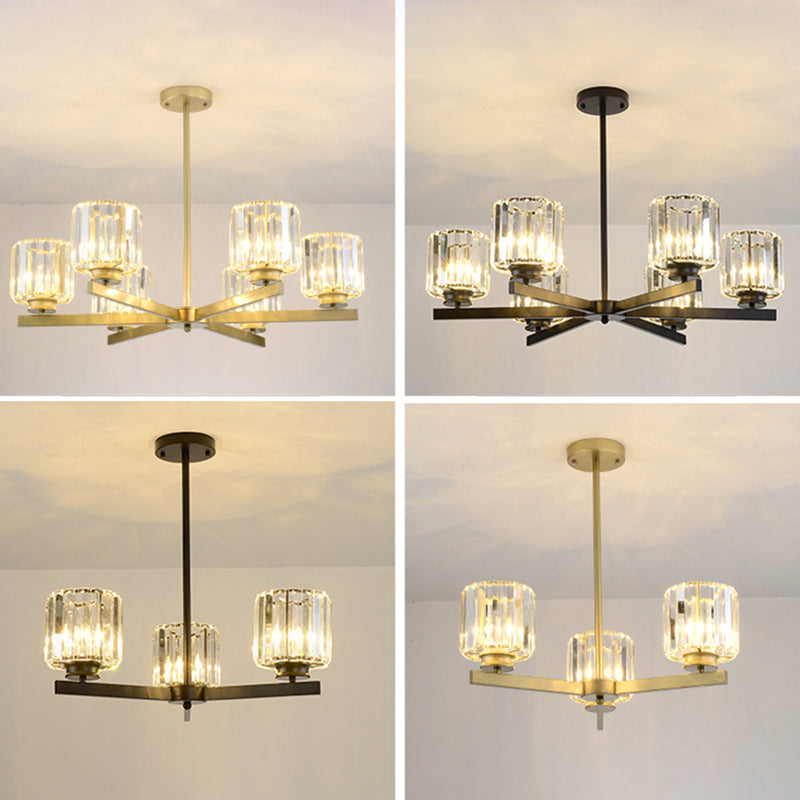 Lichte moderne luxe stijl verticale hanger verlichtingsarmaturen kristal hanglampje