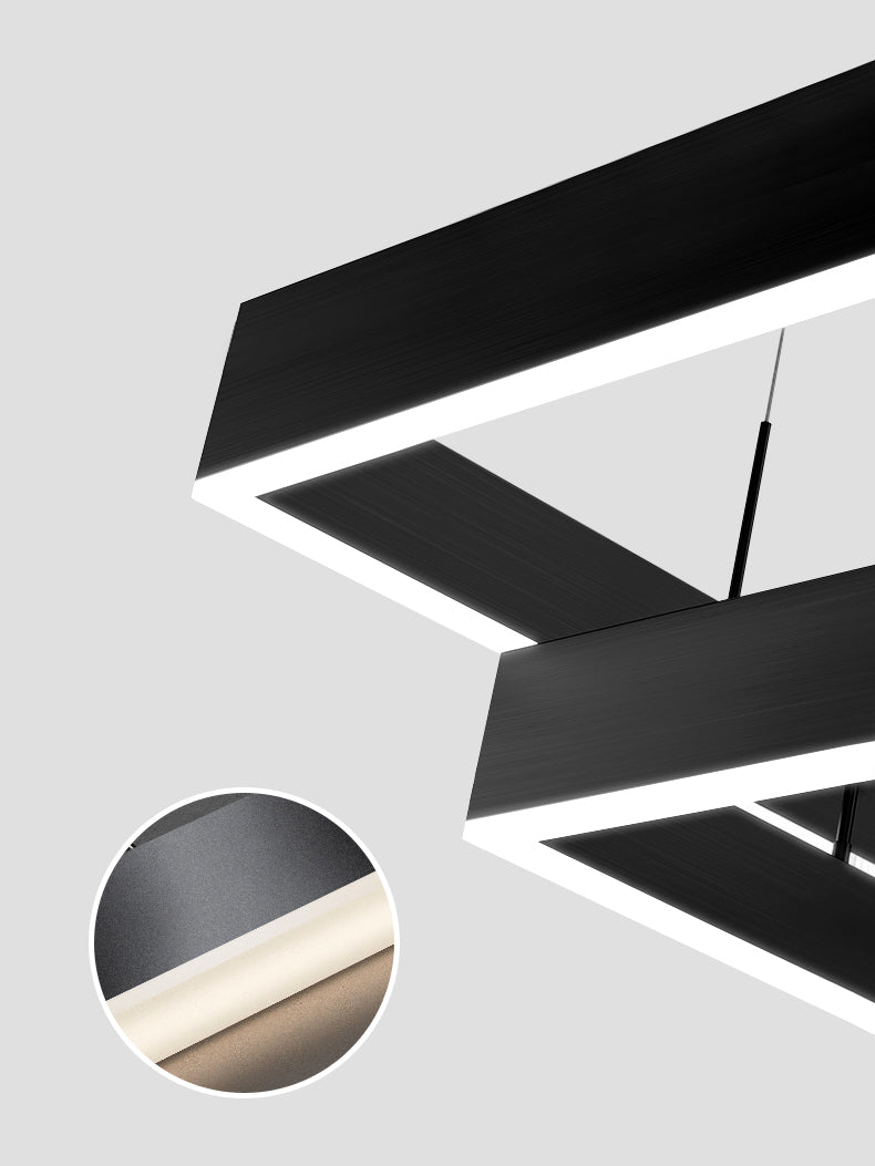 Multi-Tier Pendant Light Fixture Modern Minimalist Style Aluminum Pendant Lights