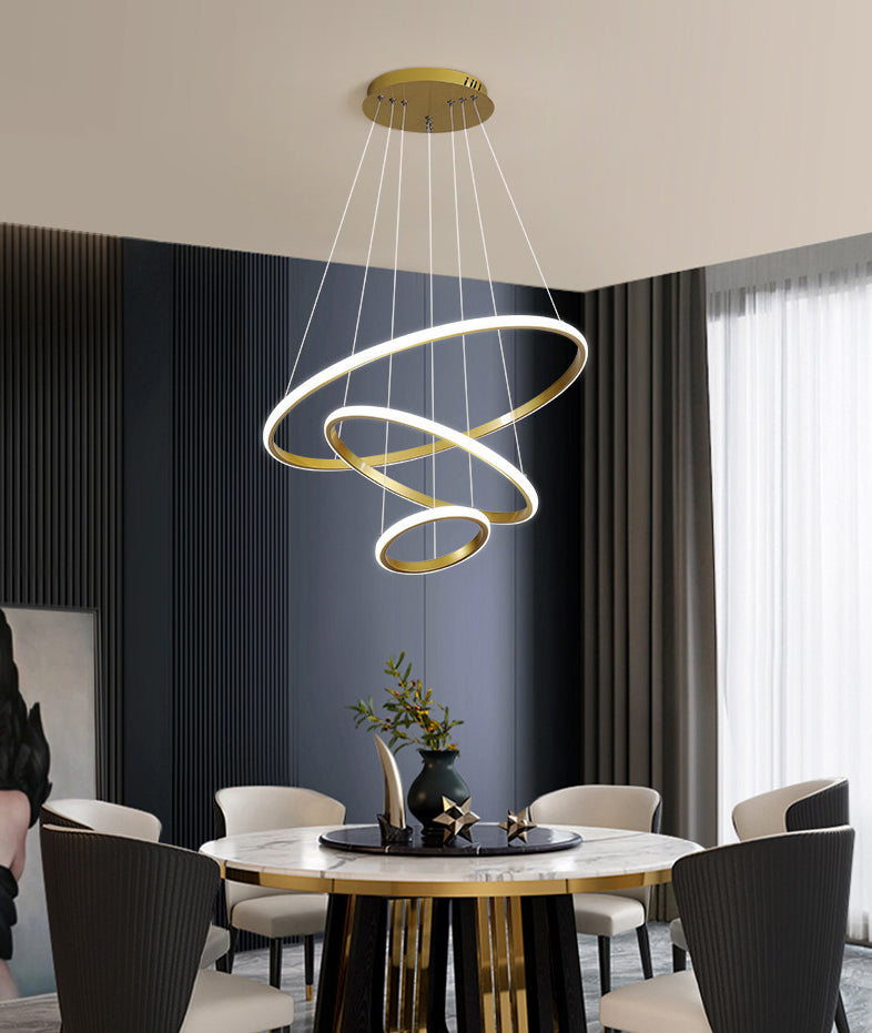 Luce a sospensione a sospensione a più livelli Luci a sospensione in gel di silice in stile nordico