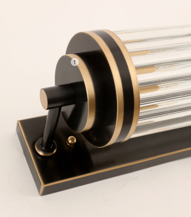 Contemporary Tubular Wall Mounted Lights Glass Flush Mount Wall Sconce for Living Room