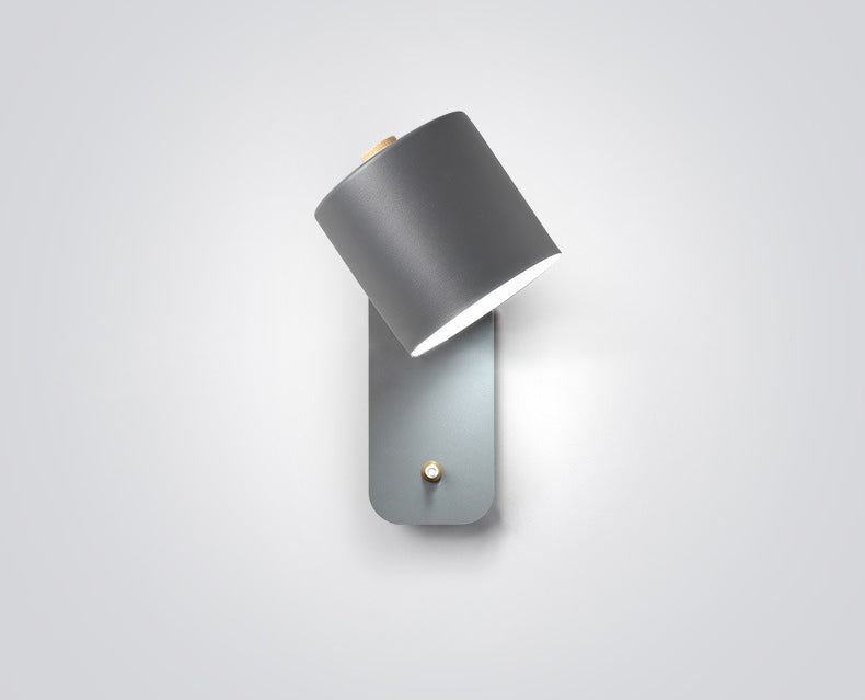 Nordic Modern Style 1 Light Wall Light Metal Cylindrical Wall Light for Living Room