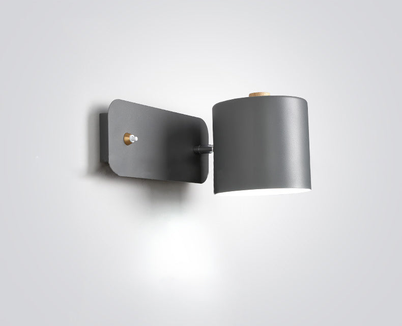 Nordic Modern Style 1 Light Wall Light Metal Cylindrical Wall Light for Living Room