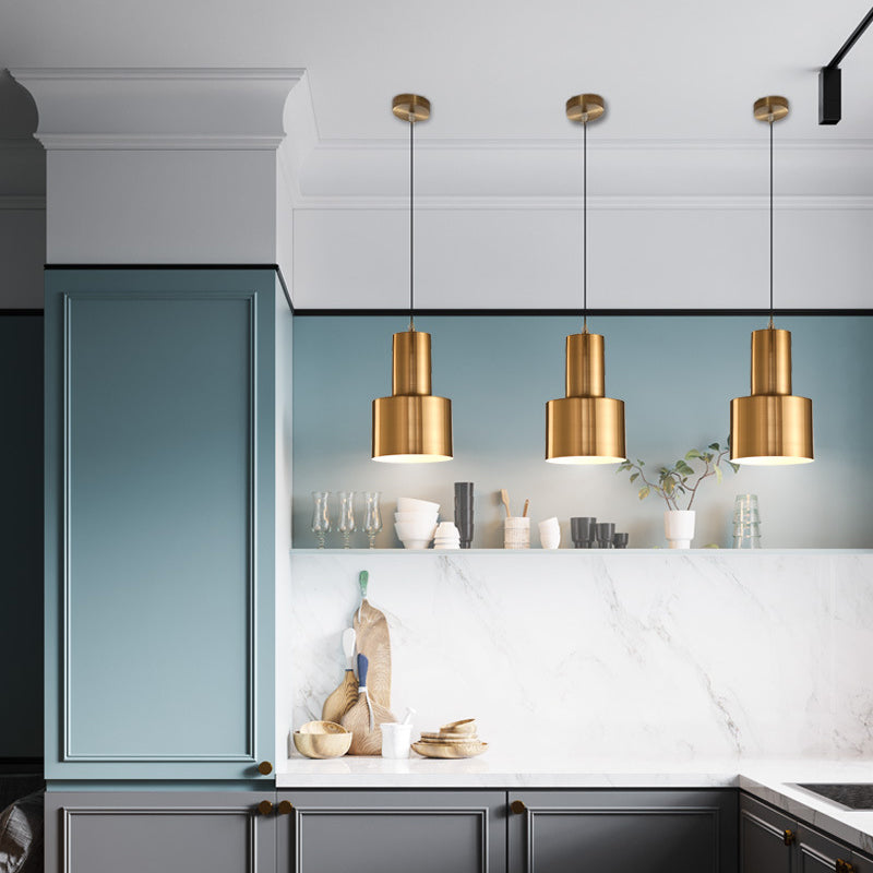 Postmodern Swing Arm Wall Sconce Metallic Wall Mounted Lighting for Coffee Shop