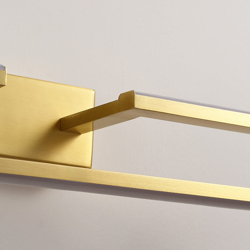 Postmodern Oval Ring Wall Mounted Lights Acrylic Flush Mount Wall Sconce for Bathroom